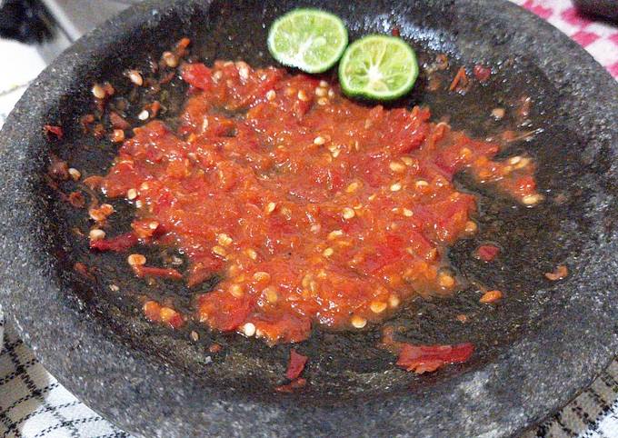 Sambal Terasi Tomat Bakar