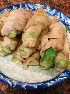 烤肉醬秋葵豚肉捲 的食譜成品照片