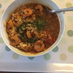 A picture of Shrimp Enchilada Soup.