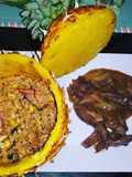 Khao Pad Saparod a lo Boricua con Pepper Steak