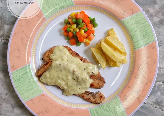 Chicken Grilled with Bechamel Sauce