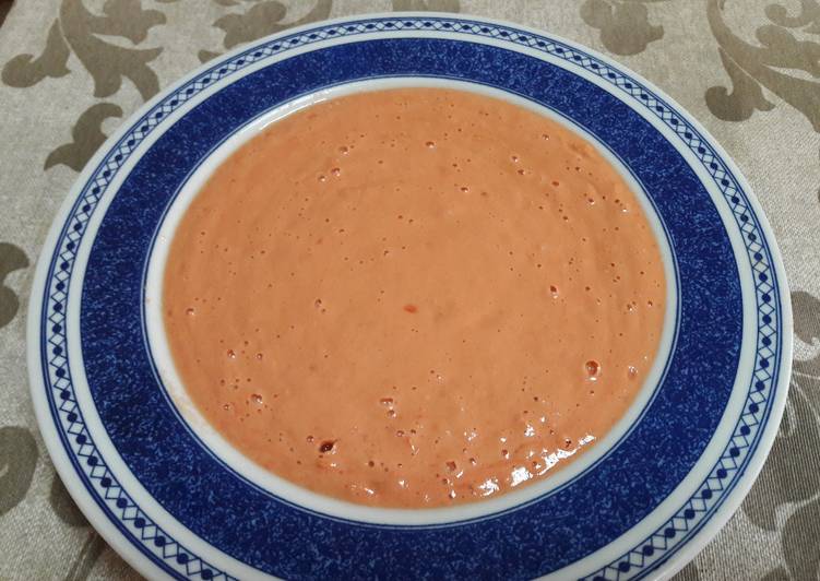 🇪🇸"Salmorejo español" con aloe vera sin gluten vegano
 🍅