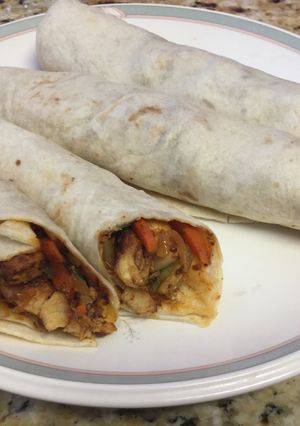 Chicken burrito 墨西哥式雞肉包捲 的食譜成品照片