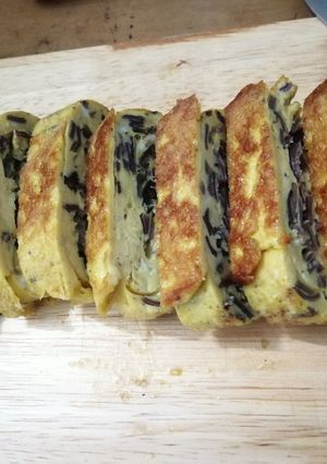 Hình của món Trứng chiên nấm mèo.