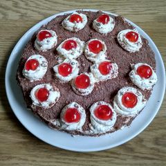 A picture of Chocolate Black forest cake.