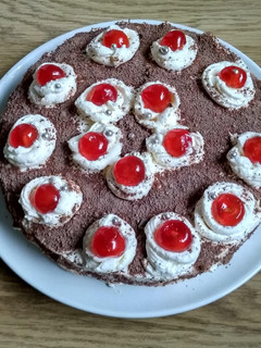 A picture of Chocolate Black forest cake.