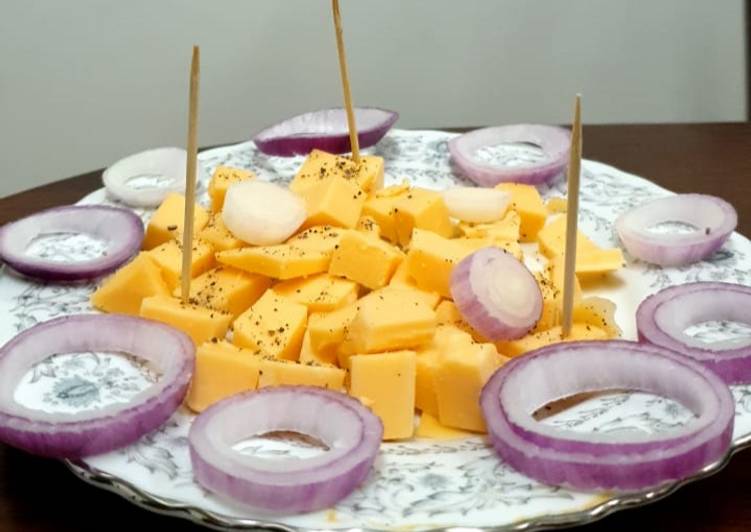 Simple Way to Prepare Favorite Cheese n Onion Bittings#Theme Challenge #Photography Challenge