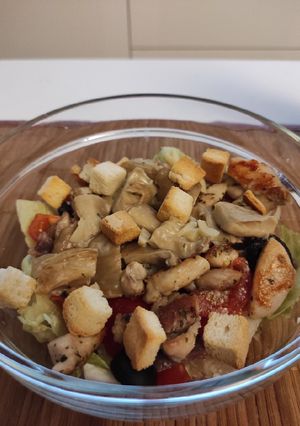 Una foto de Ensalada césar light
