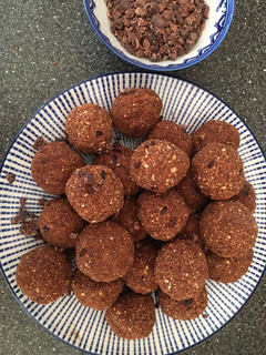 A picture of Cocoa Bliss Balls.