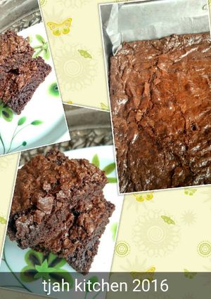 Foto resep Fudgy and chewy brownies dengan oven tangkring