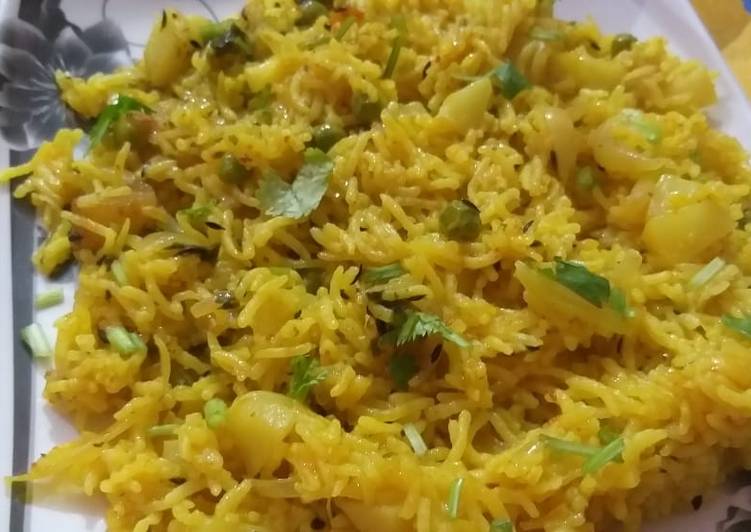 Rice pulav Recipe by Sonia Wadhwa - Cookpad