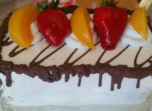 Una foto de Pastel de nieve