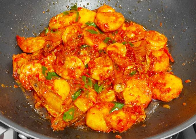 Balado Udang Tofu