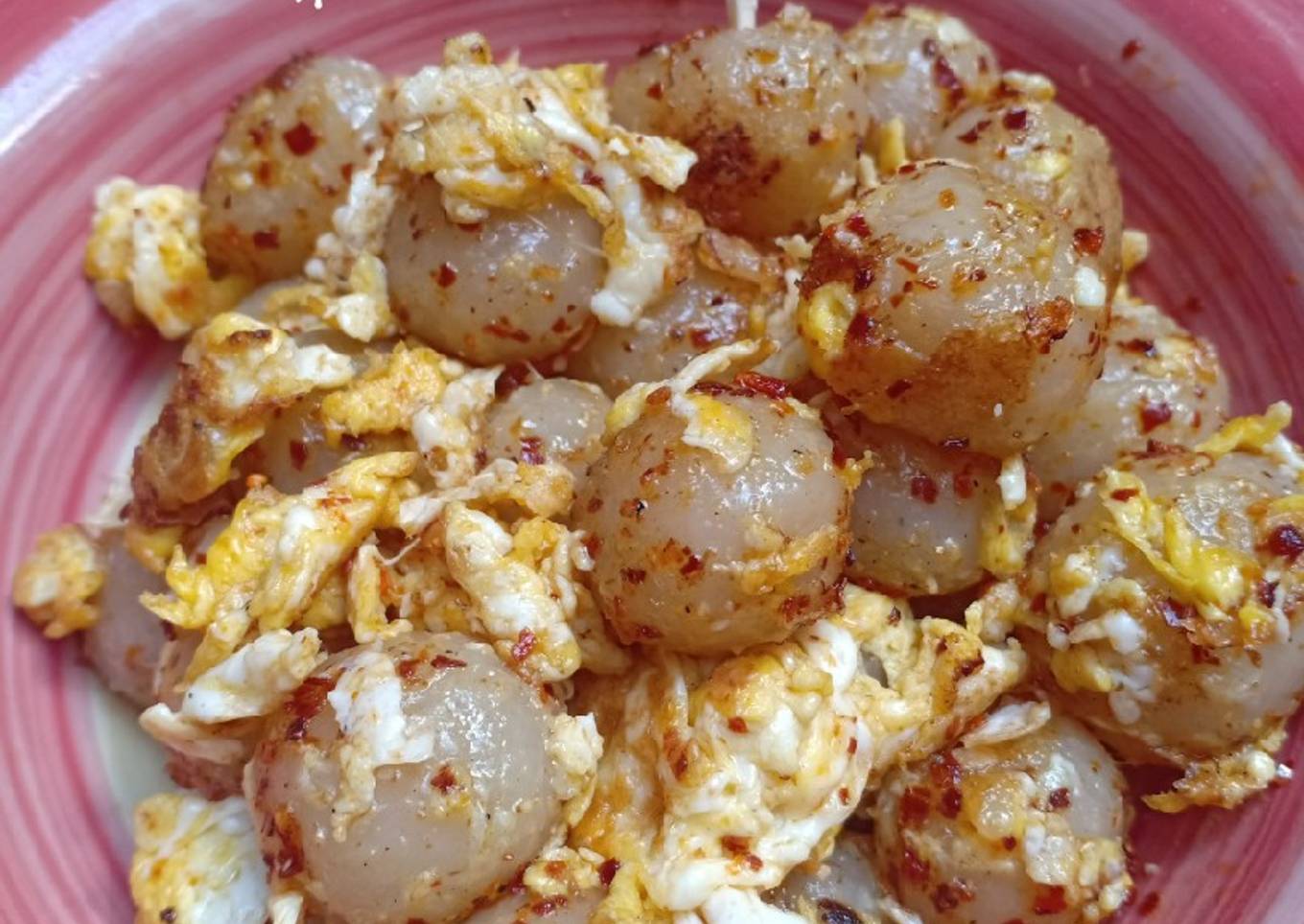 Bakso aci goreng