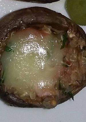 Una foto de Champiñones rellenos