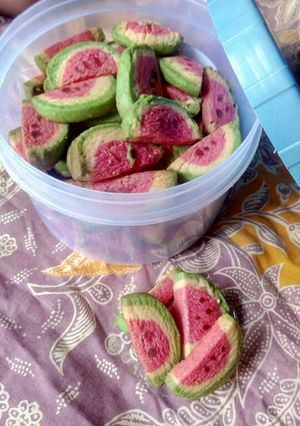 Foto resep Watermelon cookies