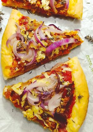 صورة لوصفة بيتزا 🍕😋
