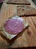 Sandwichs con pan tortilla santiagueña casera