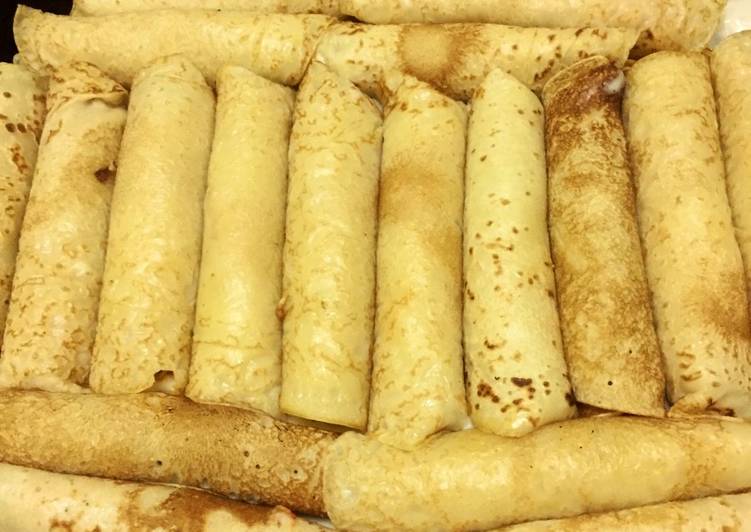 كريب الدجاج بالبشاميل على طريقتي