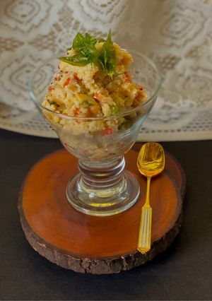 A picture of Dahi Upma.