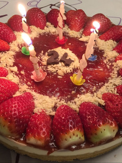 Foto principal de Tarta de queso y fresas