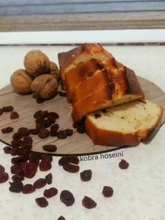 عکسی از دستور کیک کشمش و گردو