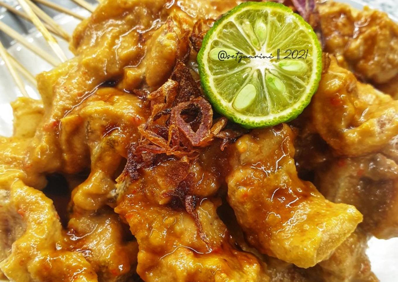Sate Kikil Bumbu Kacang (Cungkring)
