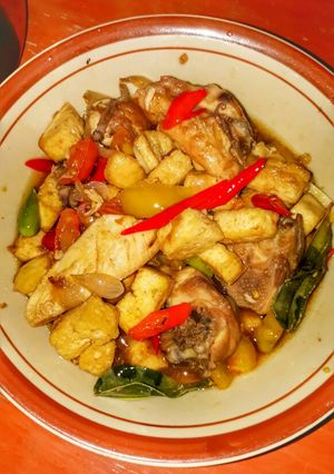 Foto resep Oseng ayam mix tahu