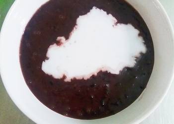 Masakan Populer Bubur Ketan Hitam Enak Sederhana