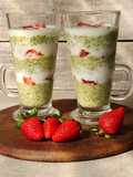 🍵🍓Matcha strawberry chía pudding 🍵 Fresco, saludable y saciante 🍓🍵