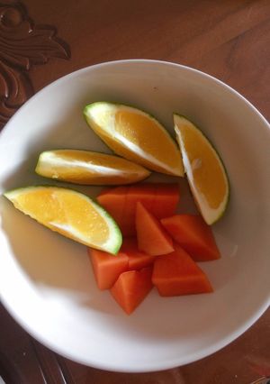 Foto resep MPASI 6m+ ; Papaya orange with oats
