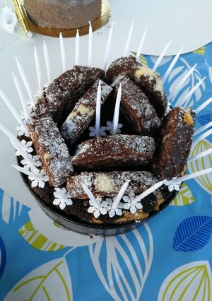 Keksztekercs torta recept fotója