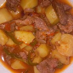 A picture of Waru and Beef mixed.