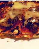 Eggplant lasagna with black olive tapenade
