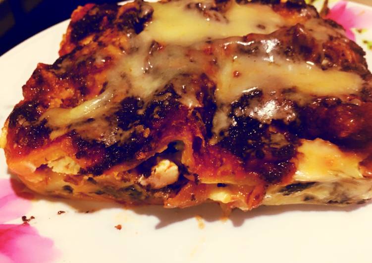 Steps to Prepare Ultimate Eggplant lasagna with black olive tapenade