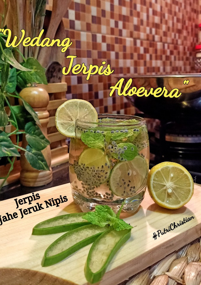 Foto resep Wedang Jahe jeruk nipis Aloevera