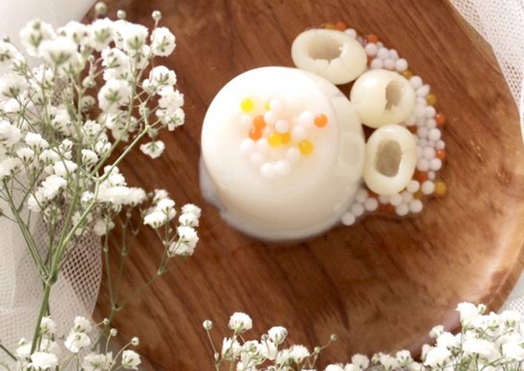 Almond Jelly with Longan 🕊