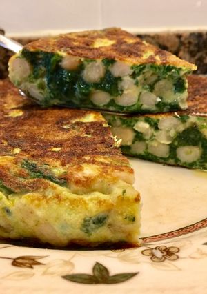 Foto principal de Tortilla de judías y espinacas