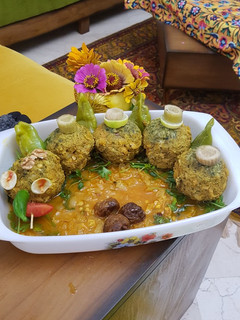 عکسی از دستور کوفته سبزی شیرازی