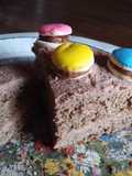 Torta de tres Azúcares con Crema de Chocolate y Queso Crema