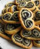 Black Sesame Puff Pastry Biscuits