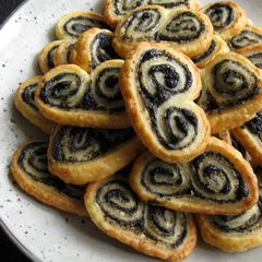 A picture of Black Sesame Puff Pastry Biscuits.