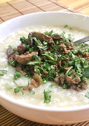 Hình của món Cháo bồ câu.