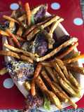Arcoiris 🌈 de verduras en tempura vegano🌱vegetariana