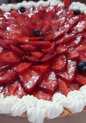 Una foto de Tarta frutal 🌺
