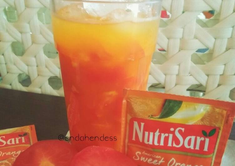 Resep Es Tomat Nutrisari 🍅🍅 Anti Gagal