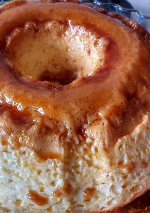 Una foto de Flan casero