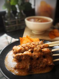 Foto resep Sate Ayam Padang Kuah Kacang