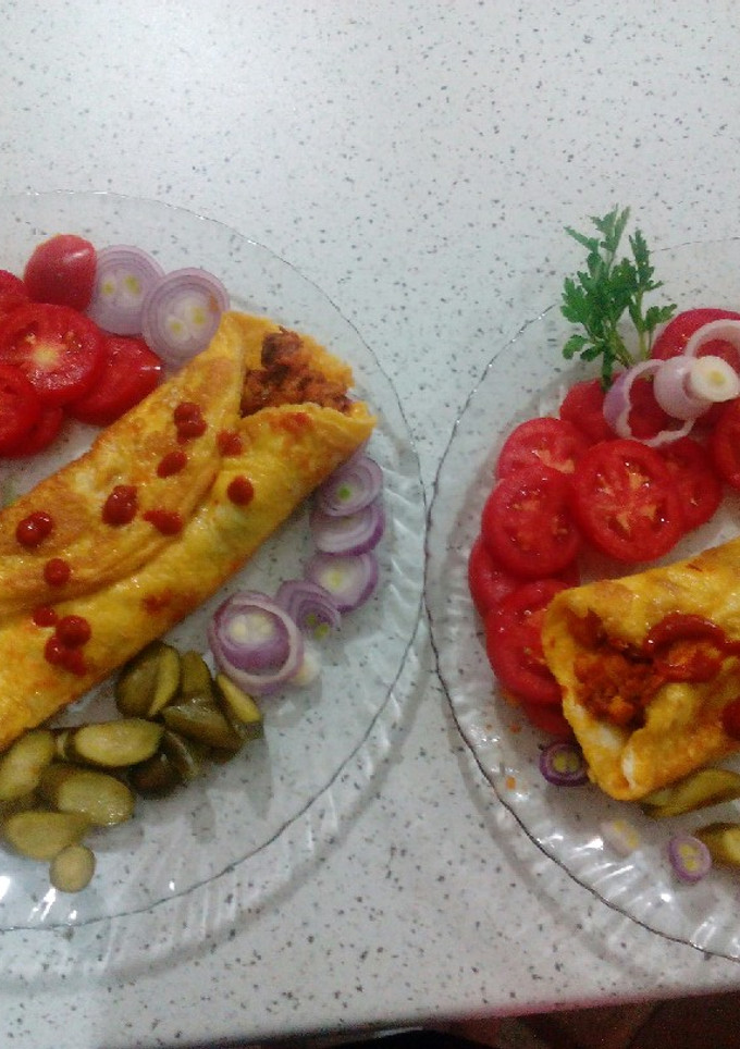 عکسی از دستور املت مرغ