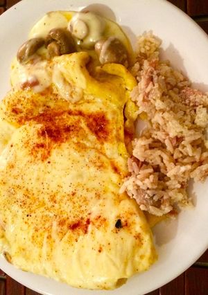 Foto principal de Omelette gratinado de jamón queso y champiñones 🧀